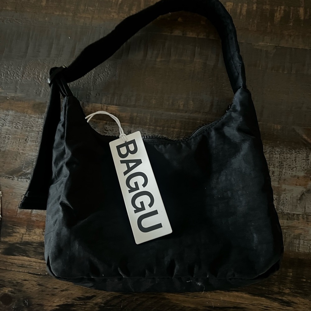 BAGGU Black Hobo Bag for Women